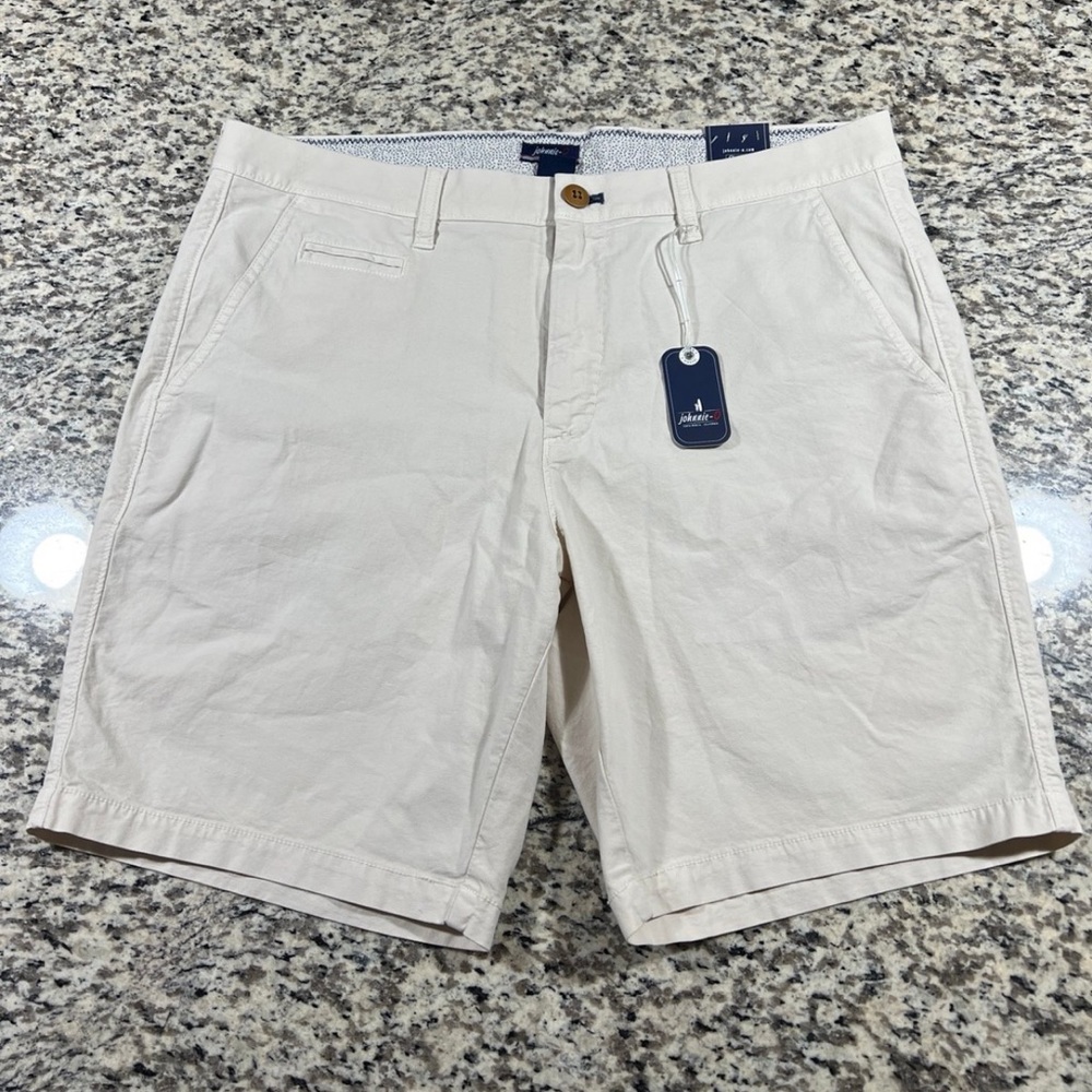 Johnnie-O Santiago Cotton Stretch Shorts Size 33 NEW